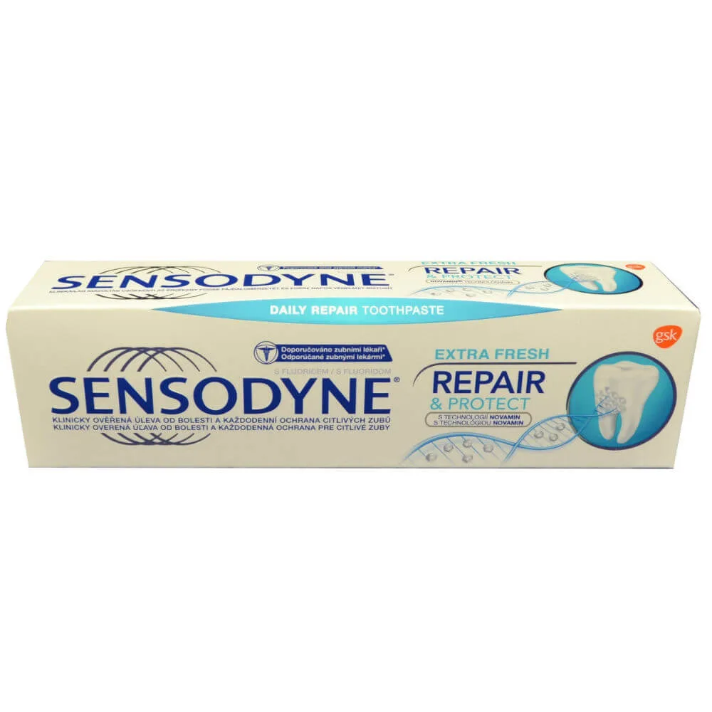 خمیر دندان سنسوداین ریپیر اند پروتکت مدل اکسترا فرش REPAIR EXTRA FRESH