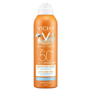 اسپری ضد آفتاب ویشی spf50 مخصوص کودکان مناسب صورت و بدن اسپری ضد آفتاب ویشی spf50 مخصوص کودکان مناسب صورت و بدن