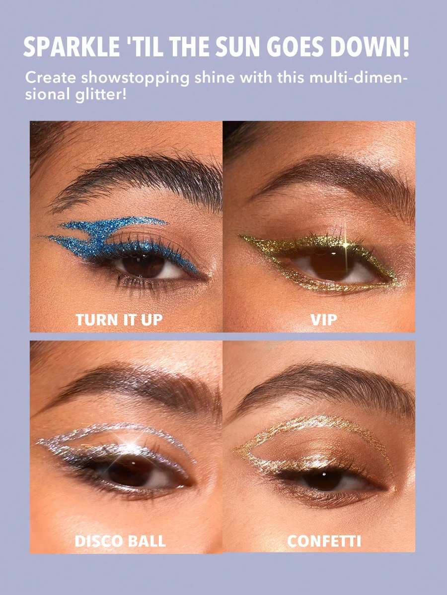 سایه و خط چشم گلیتر مایع شیگلم insta party glitter liner