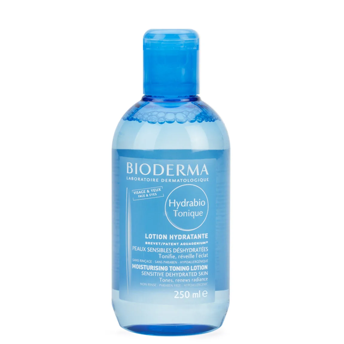 تونر آبرسان بایودرما آبی پوست حساس مدل hydrabio tonique