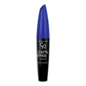 خط چشم گلدن رز رنگ آبی مدل cat eyes