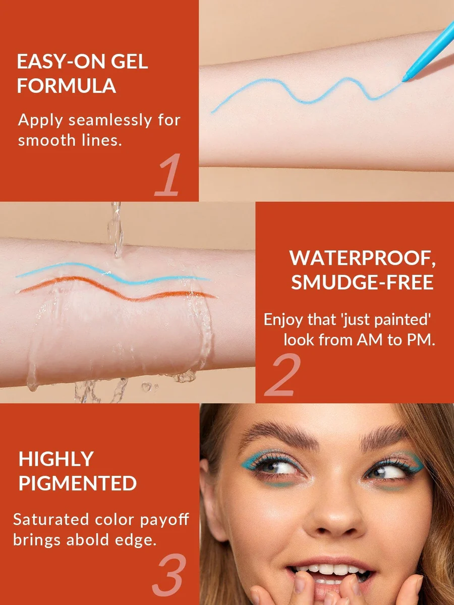 خط چشم رنگی ژلی شیگلم کالر کراش نارنجی Wild Thoughts