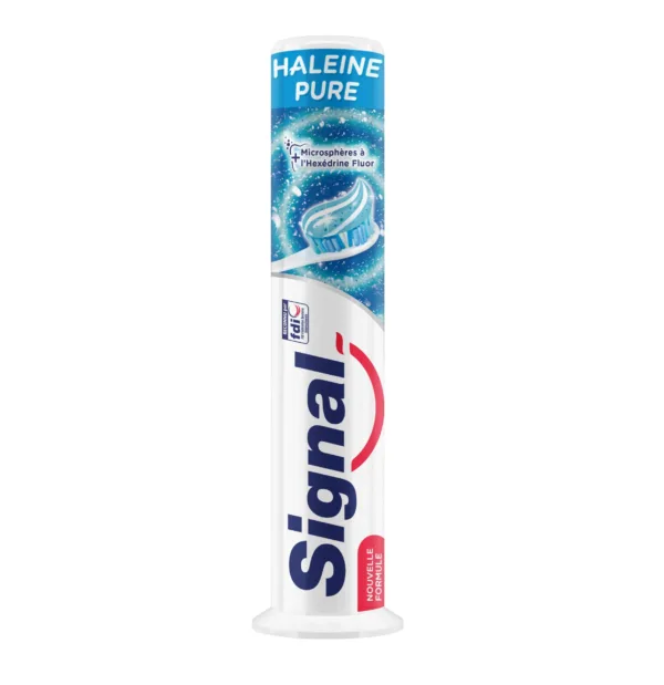 خمیر دندان پمپی سیگنال خوشبو کننده ضد باکتری HALEINE PURE خمیر دندان پمپی سیگنال خوشبو کننده ضد باکتری HALEINE PURE