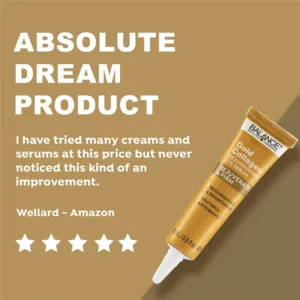 کرم دور چشم بالانس کلاژن دریایی و طلا روشن کننده جوانساز