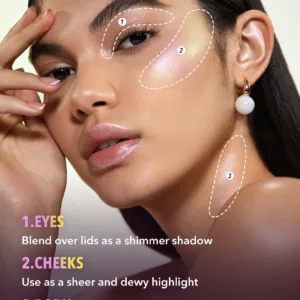 هایلایتر کروماتیک شیگلم موجود در سه رنگ GLOW BLOOM CHROMA