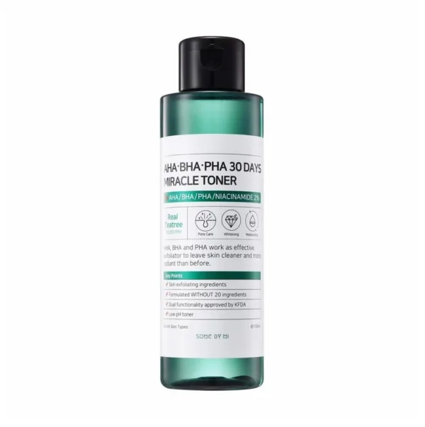 تونر سام بای می میراکل معجزه آسای درخت چای | AHA BHA PHA 30DAYS 150ml (کد3661)