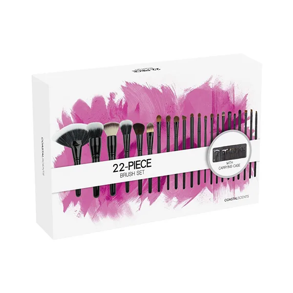 ست براش حرفه ای و کامل 22 تکه کاستال سنت Coastal Scents 22 Piece Makeup Brush Set