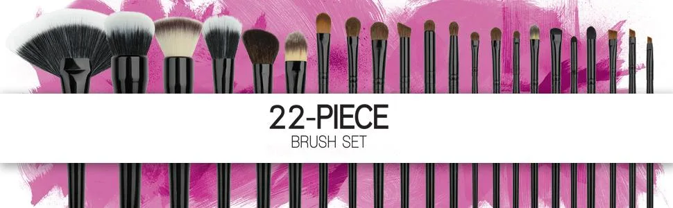 ست براش حرفه ای و کامل 22 تکه کاستال سنت Coastal Scents 22 Piece Makeup Brush Set