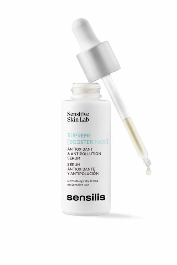 سرم بوستر سنسیلیس سنسیتیو اسکین لب ضد چروک آبرسان روشن کننده ضد آلودگی sensitive skin lab sensilis booster