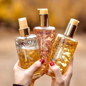 سرم مو الکسیر التایم کراستاس درخشان کننده ترمیم کننده ضد موخوره ضد حرارت  Kerastase Elixir Ultime L'Huile Originale Hair Oil