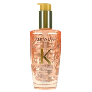 سرم مو الکسیر التایم گل رز کراستاس درخشان کننده ضد موخوره ترمیم کننده محافظت حرارت  Kerastase Elixir Ultime L’Huile Rose