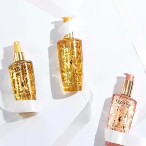 سرم مو الکسیر التایم گل رز کراستاس درخشان کننده ضد موخوره ترمیم کننده محافظت حرارت  Kerastase Elixir Ultime L'Huile Rose