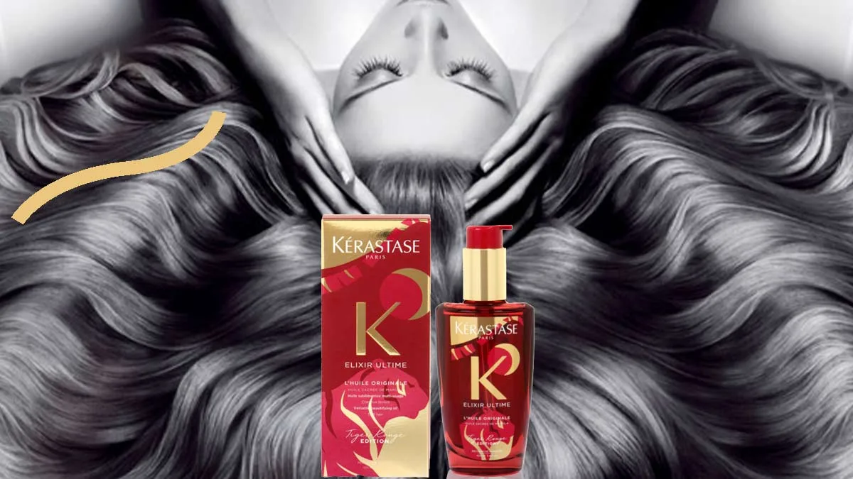سرم مو کراستاس عطر مو ببر قرمز اورجینال Kerastase Elixir Ultime Huile Originale Tiger Rouge