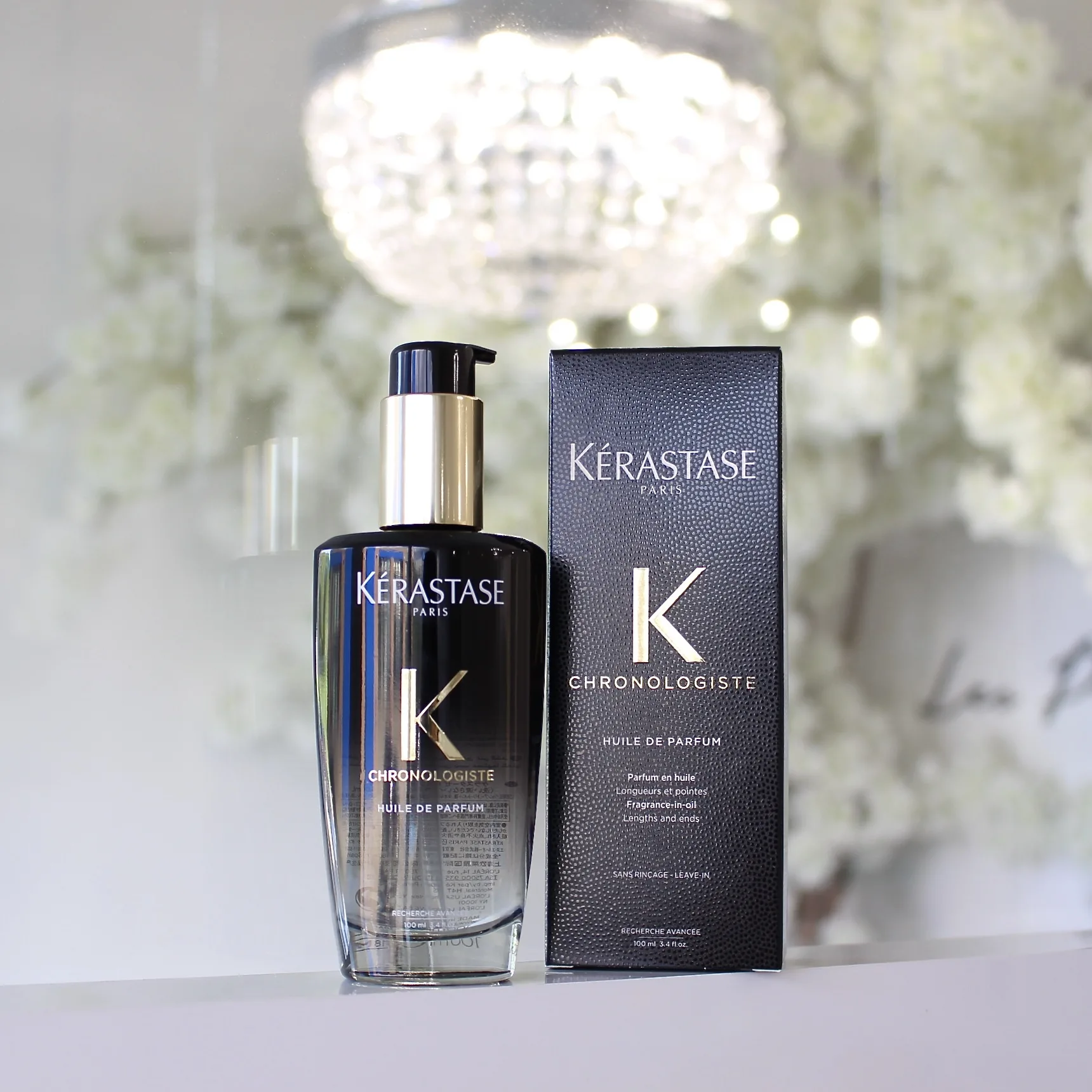 سرم مو کرونولوژیست خاویار کراستاس صاف کننده و عطر مو kerastase chronologiste huile de parfum