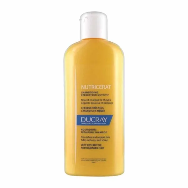 شامپو درمانی دوکری نرم کننده و تغذیه کننده عمقی مناسب موهای خشک و آسیب دیده NUTRICERAT SHAMPOO