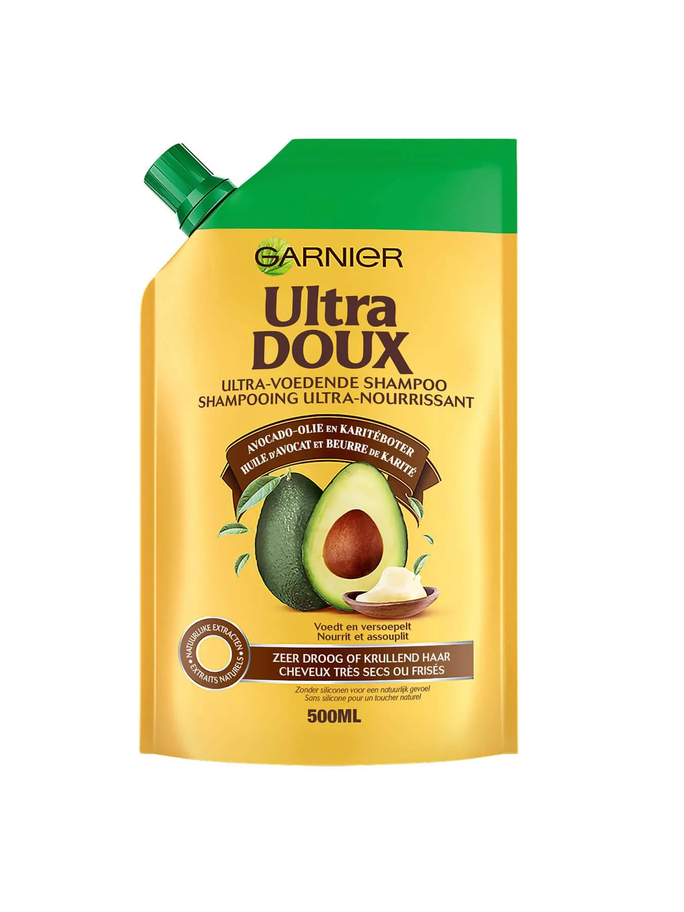 شامپو روغن آووکادو و شی باتر گارنیه مدل اکوپک اقتصادی ساندیسی یا پاکتی