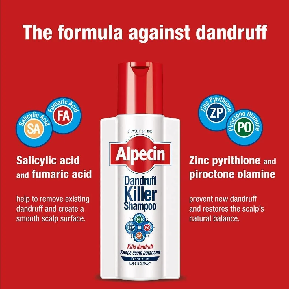 شامپو ضد شوره آلپسین اصل مناسب مصرف روزانه Alpecin Dandruff Killer