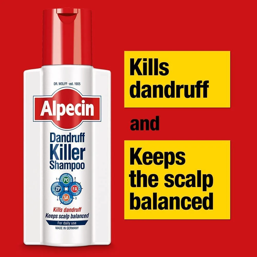 شامپو ضد شوره آلپسین اصل مناسب مصرف روزانه Alpecin Dandruff Killer