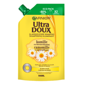 شامپو عسل و بابونه گارنیه مخصوص موهای بلوند مدل اکوپک اقتصادی ساندیسی یا پاکتی