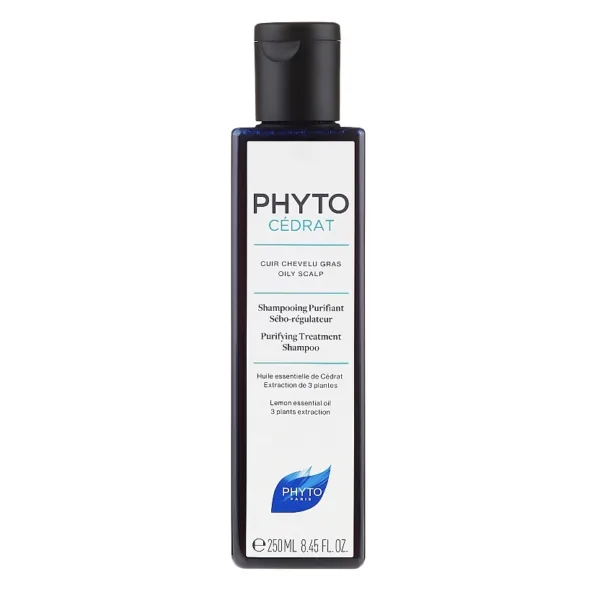 شامپو پاکسازی کننده فیتو سدرات کنترل عالی چربی کف سر ضد قارچ و تنظیم سبوم PHYTO CEDRAT