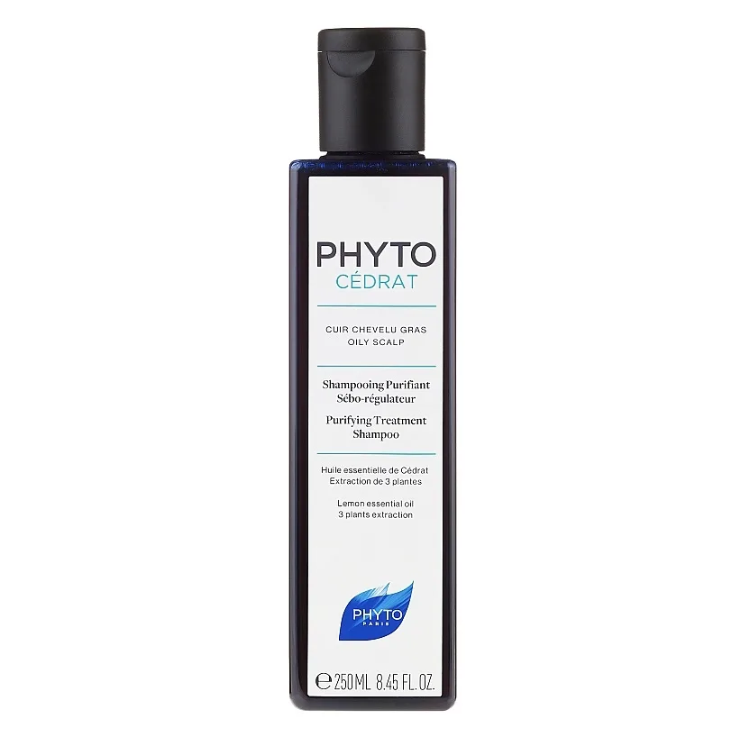 شامپو پاکسازی کننده فیتو سدرات کنترل عالی چربی کف سر ضد قارچ و تنظیم سبوم PHYTO CEDRAT