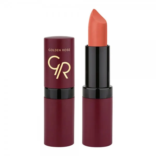 رژ لب جامد مخملی مات velvet گلدن رز
