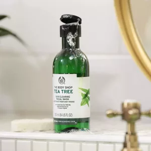 ژل شستشوی صورت درخت چای | بادی شاپ تی تری 250میل body shop tea tree gel