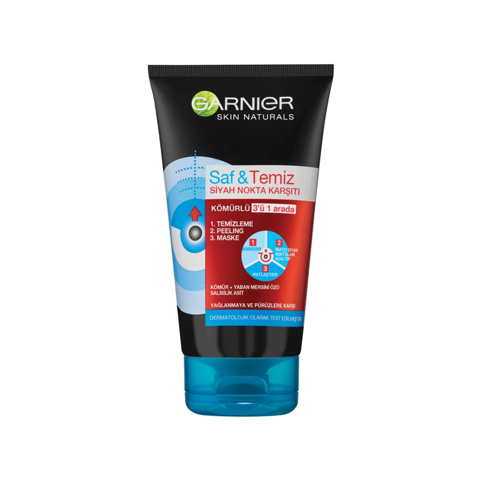 شوینده سه کاره ذغال گارنیر(گارنیه) پاک کننده منافذ تراول سایز 50میل