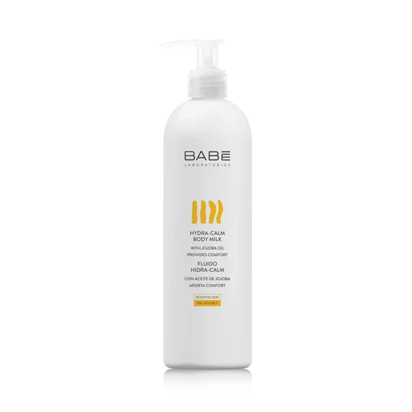 شیر بدن مخصوص کودک BABE بیب مرطوب کننده تسکین دهنده مناسب پوست ظریف و حساس 100میل BABE LABORATORIOS