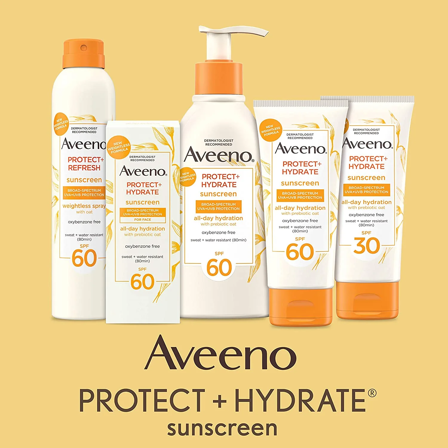 ضد آفتاب آبرسان جودوسر اوینو Aveeno ضدپیری و حساسیت و چربی مناسب بدن و صورت 354میل SPF60
