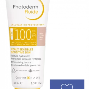 ضد آفتاب بایودرما رنگی لایت (بسیار کم رنگ) جدید Photoderm Fluide MAX SPF100 Muy Claro