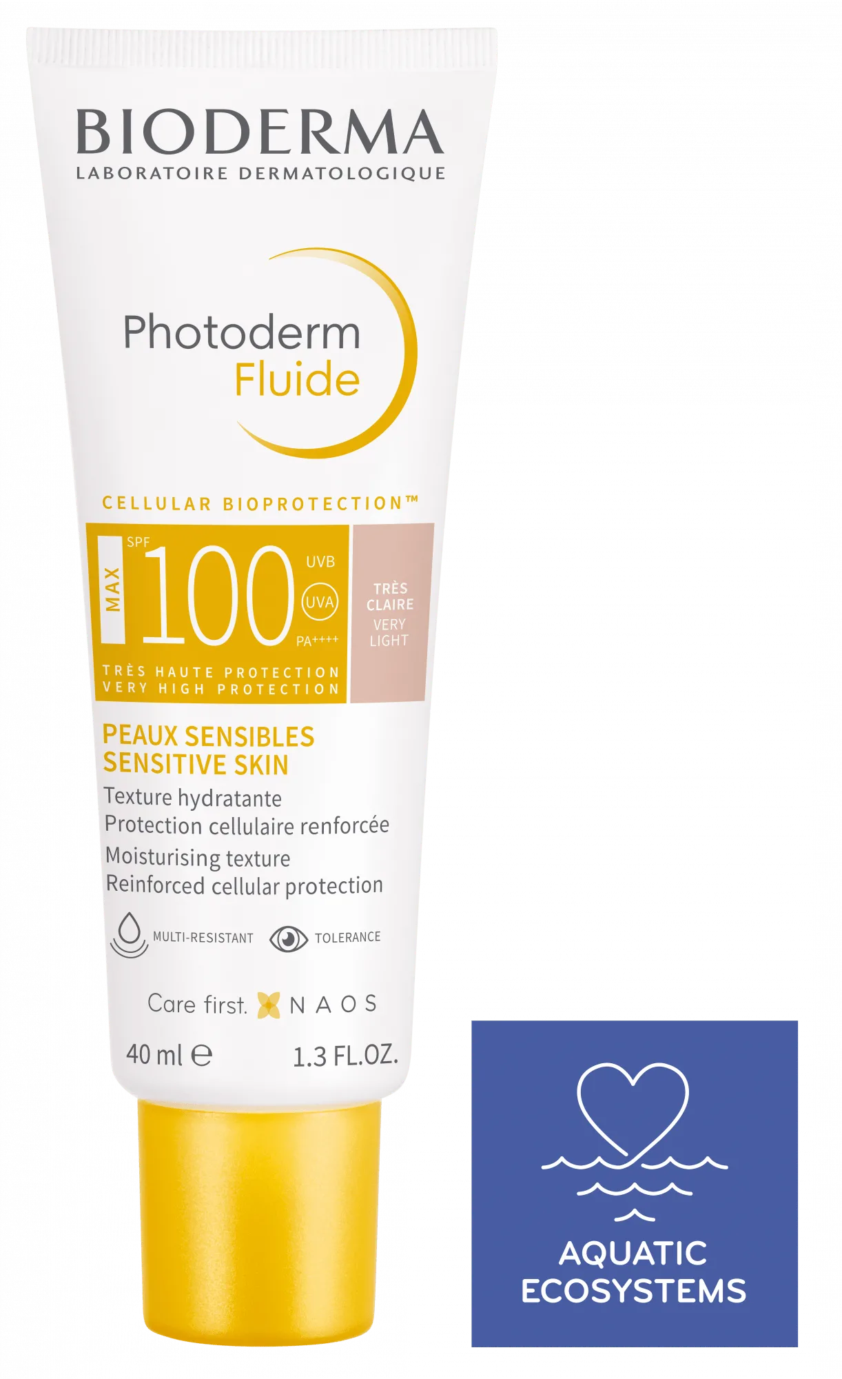 ضد آفتاب بایودرما رنگی لایت (بسیار کم رنگ) جدید Photoderm Fluide MAX SPF100 Muy Claro