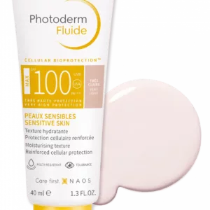 ضد آفتاب بایودرما رنگی لایت (بسیار کم رنگ) جدید Photoderm Fluide MAX SPF100 Muy Claro
