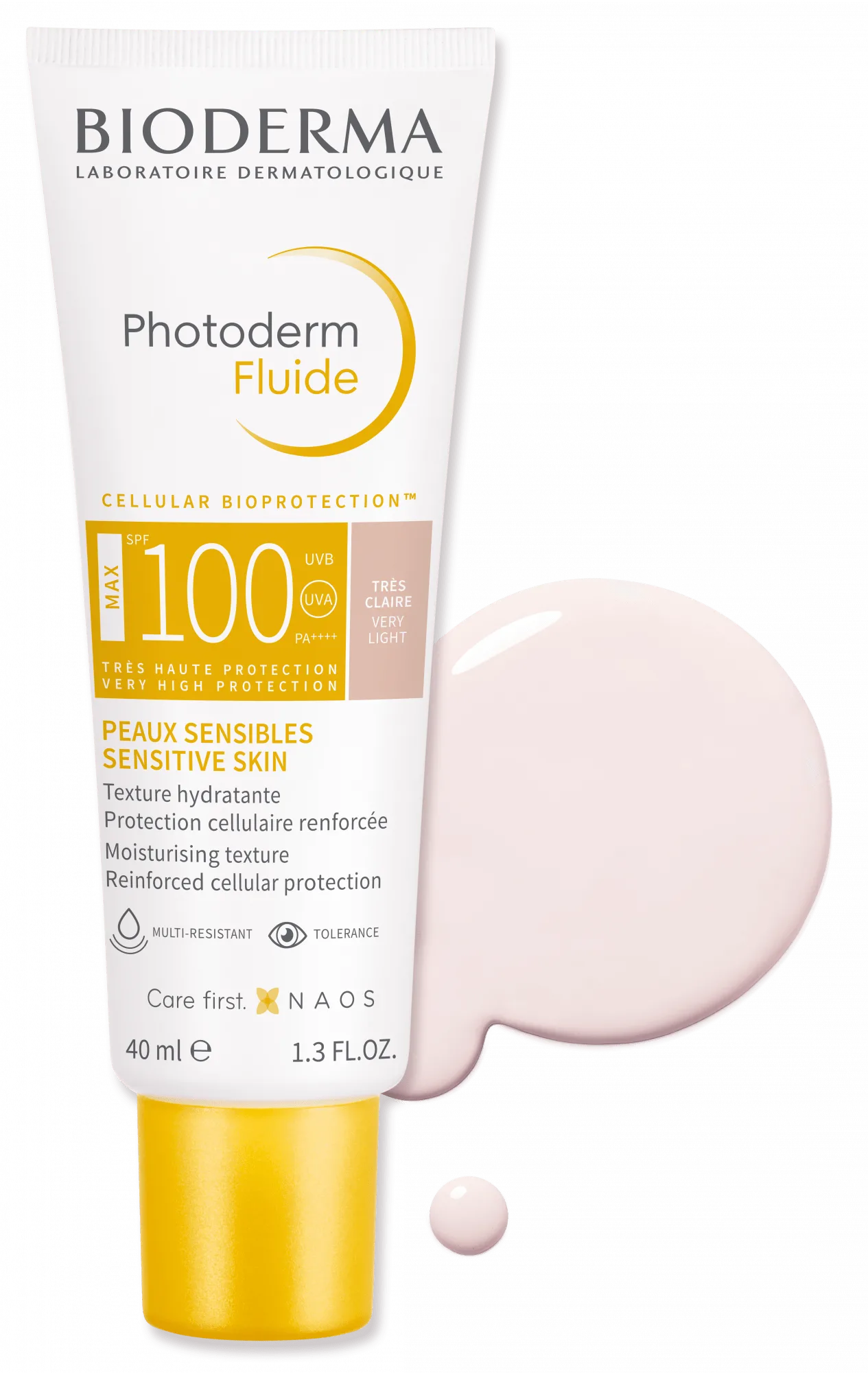 ضد آفتاب بایودرما رنگی لایت (بسیار کم رنگ) جدید Photoderm Fluide MAX SPF100 Muy Claro