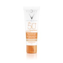 کرم ضد آفتاب رنگی ضد لک و ضد تیرگی ویشی پوست حساس SPF50  Vichy Capital Soleil Ideal Soleil