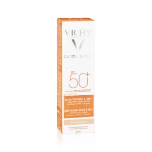 کرم ضد آفتاب رنگی ضد لک و ضد تیرگی ویشی پوست حساس SPF50  Vichy Capital Soleil Ideal Soleil