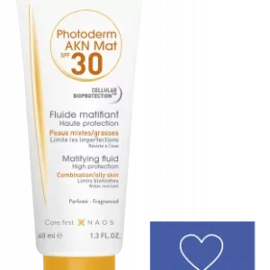 ضد آفتاب فلوئیدی AKN Mat بایودرما بی رنگ SPF 30 ضد لک و ضد جوش