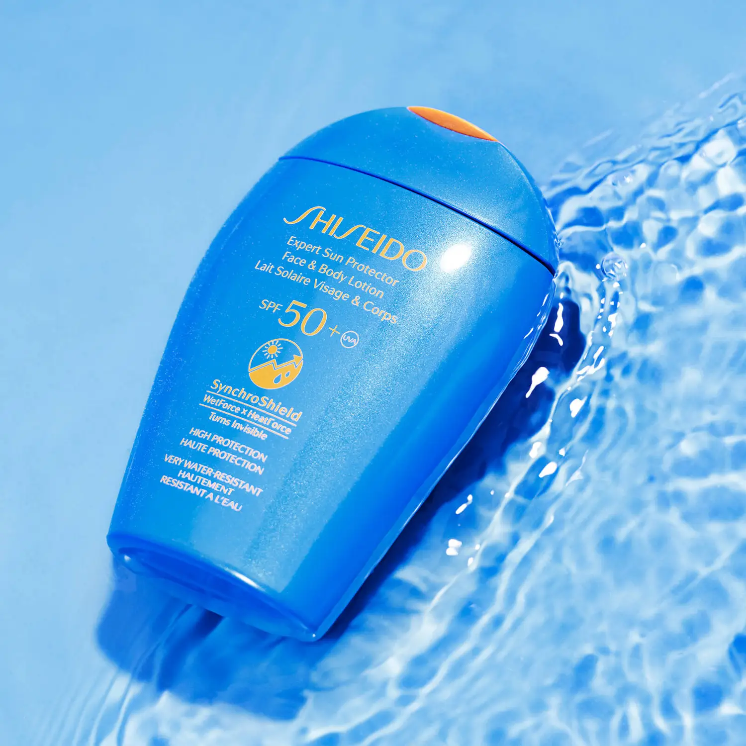 ضد آفتاب ضد چروک شیسیدو مناسب انواع پوست و صورت و بدن 150میل و SPF+50(کد6734)
