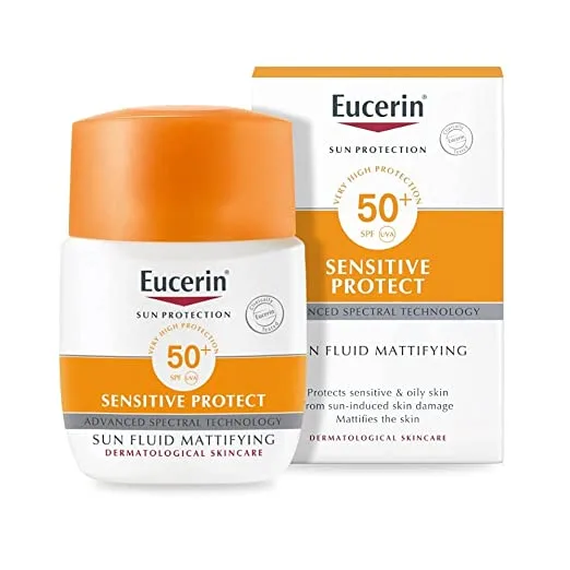 ضد آفتاب فلوئیدی مات کننده اوسرین پوست چرب و حساس ضد آب بدون چربی و عطر SPF50