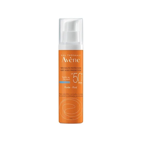 ضد آفتاب فلوئیدی مایع اون پمپی مناسب پوست حساس نرمال تا مختلط Avene Suncare SPF50