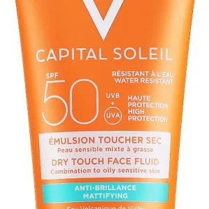 ضد آفتاب فلوئیدی آبرسان ویشی پوست مختلط تا چرب مات کننده ضد برق SPF50