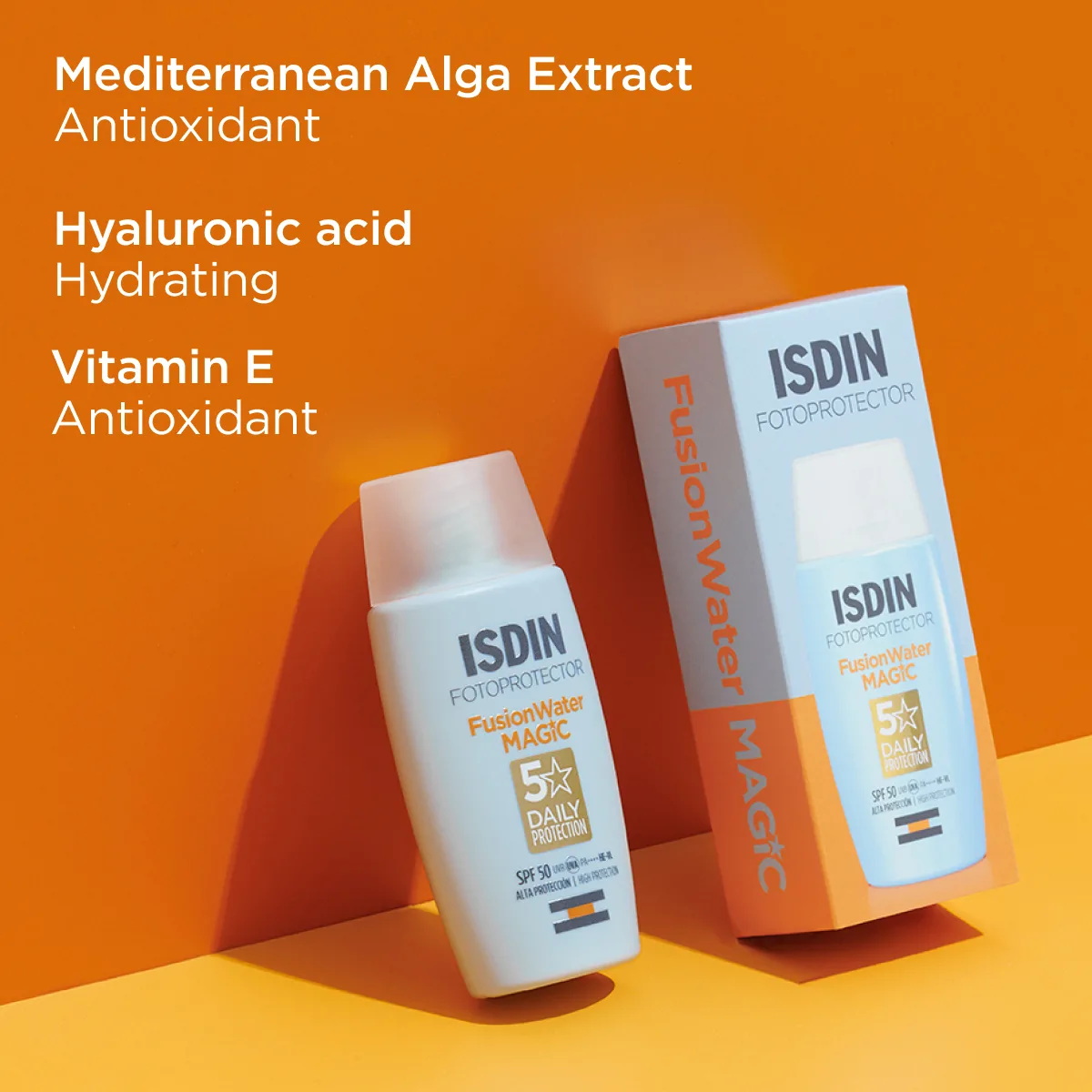 ضد آفتاب فیوژن واتر ایزدین مجیک آبرسان فوق سبک بدون چربی SPF50
