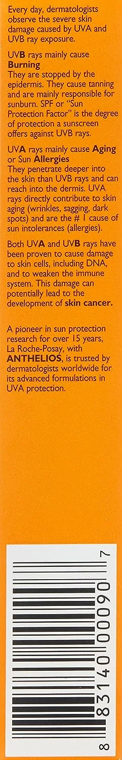 ضدآفتاب بی رنگ لاروش پوزای ضدپیری مینرال پوست حساس 50میل SPF50