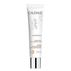 فلوئید رنگی ضد لک لایت 01 وینو پرفکت کدلی مرطوب کننده caudalie vino perfect SPF20