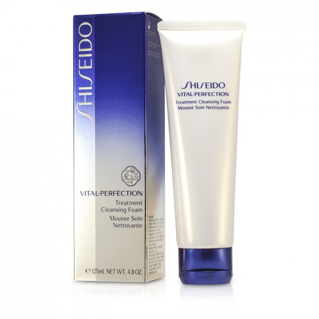 فوم شوینده روشن کننده درمانی شیسیدو ویتال پرفکشن Shiseido Vital-Perfection Treatment Cleansing Foam