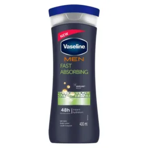 لوسیون بدن وازلین با جذب بسیار سریع مناسب پوست خشک مردانه vasiline fast absorbing