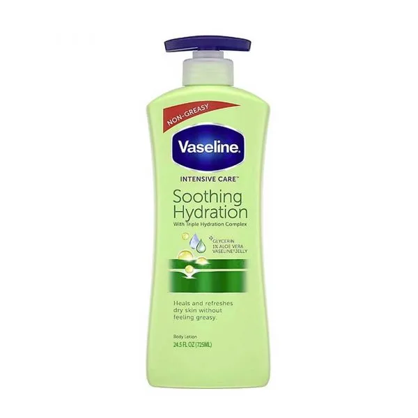 لوسیون بدن وازلین مدل soothing hydration سایز بزرگ 725 میل