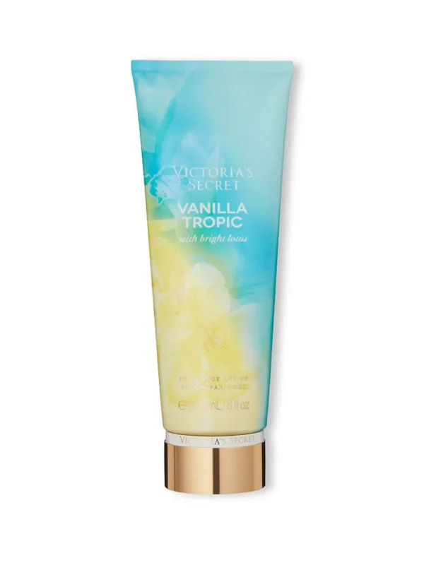 لوسیون بدن وانیل تروپیک ویکتوریا سکرت استوایی آناناس پلومبا وانیل وانیل نخل vanilla tropic with bright lotus