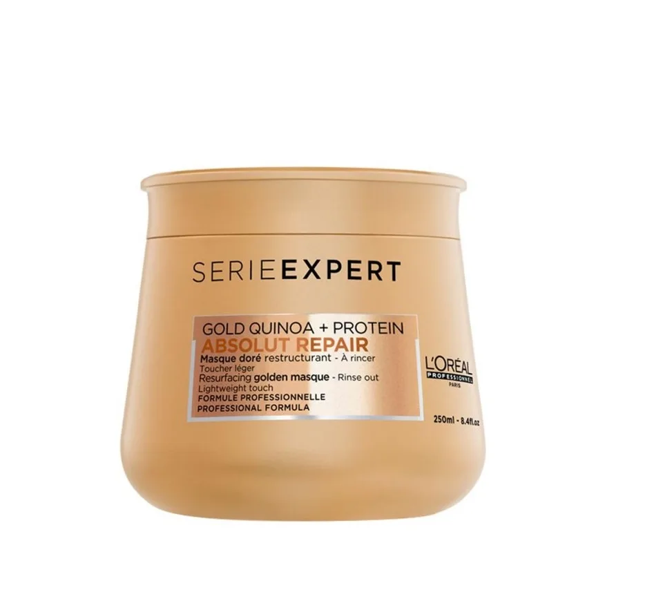 ماسک لورآل سری اکسپرت مدل آبسولوت ریپیر حاوی پروتئین و طلای کینوا