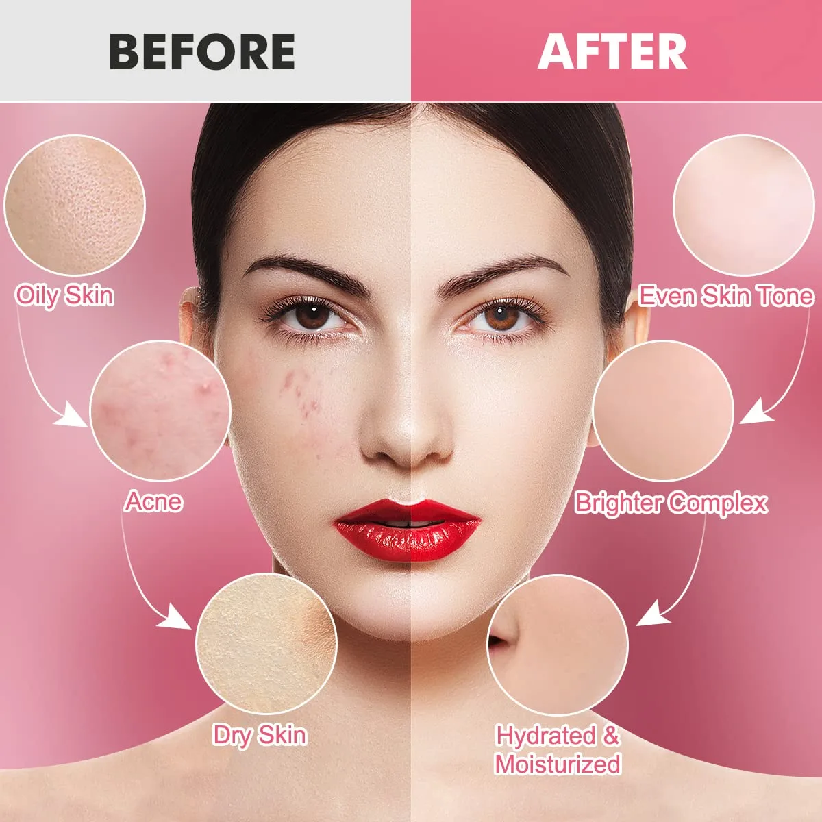 ماسک صورت پودری هیدروژلی دکتر مینایر | گل رز ؛ شفاف کننده و آبرسان قوی